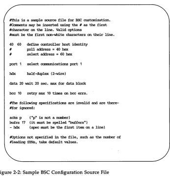 Figure 2-2: Sample BSC Configuration Source File 
