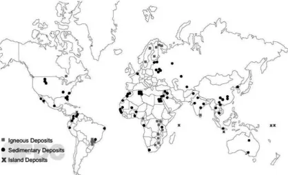 Figure 3: Location of world phosphorus resources Source: Zapata (2004). 