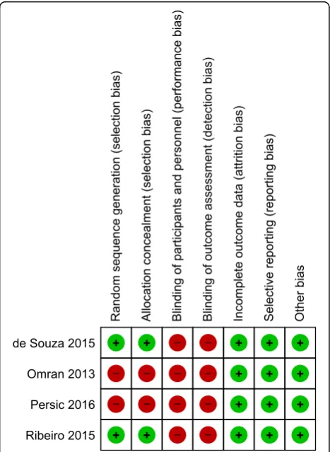 Fig. 2 Risk of bias of the included studies