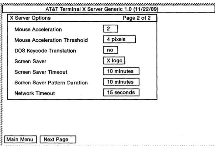 Figure 4-5 X Server Options (Page 2 of 2) 