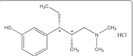 Figure 1 Structure of tapentadol hydrochloride.