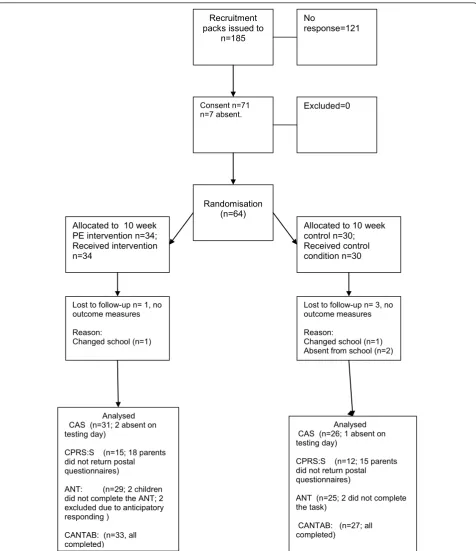 Figure 1 Study flow diagram for the exploratory randomised controlled trial