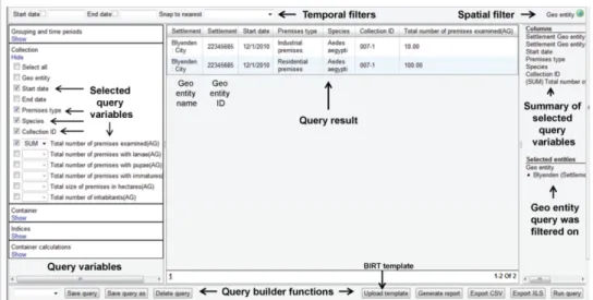 Fig. 4. Example of query builder screen. Adapted from a figure presented previously by L