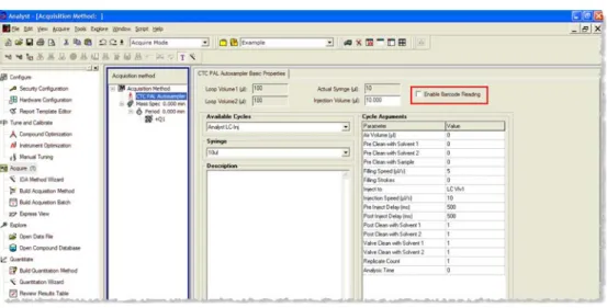 Figure 3-1 Enable Barcode Reading check box