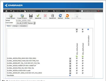 Fig. 4 Sample Simulation Generator interface