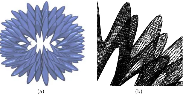 Figure 4.5. (a) A complicated hypersurface Γ approximated by apiecewise linear surface