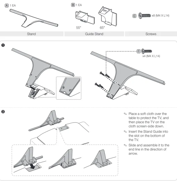table to protect the TV, and  then place the TV on the  cloth screen-side down.