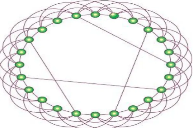 Figure 2. Model of a Small-world Network 