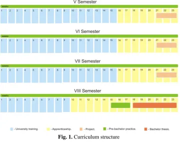 Fig. 1. Curriculum structure 