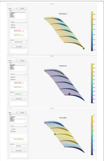 Fig. 13 Simulation Appﬁeld at after 20 post-processing: Display tab. Curing degree ﬁeld after 3.05 min (top)