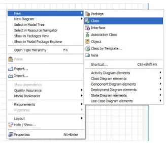 Figure 20 - BTA popup menu 
