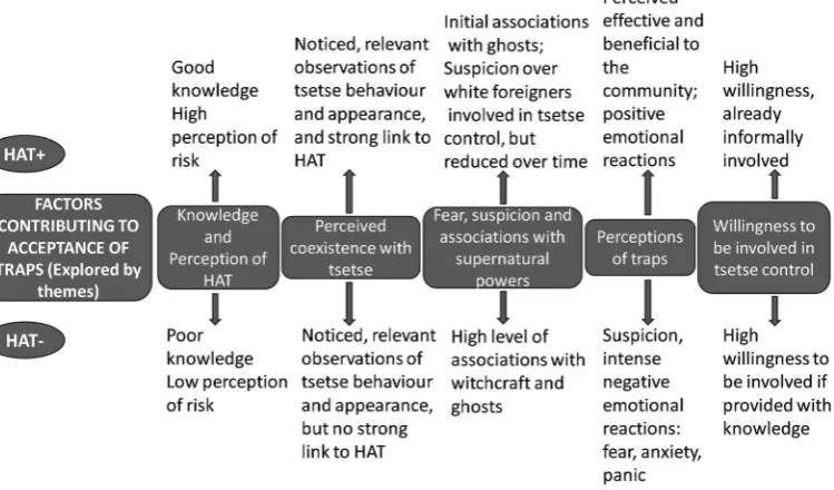 Figure 3 illustrates acceptance of traps by HAT+group. The time dimension is plotted with past, current andpotential future level of acceptance