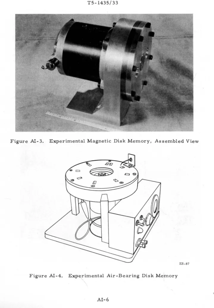 Figure  AI- 3.  Experimental  Magnetic  Disk  Memory ,  As sembled  View 