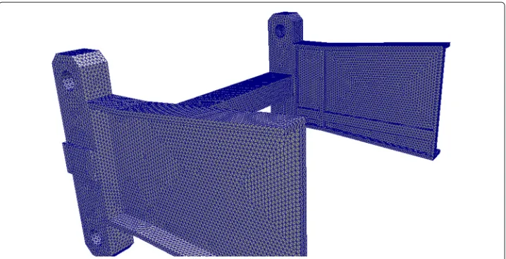Figure 12 The tetrahedral mesh for one component of the shuttle.