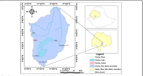Fig. 1 Fincha’a sub-basin and its associated Blue Nile/Abay River basin