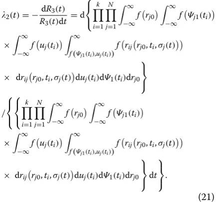 Figure 7 Failure rate with respect to t 