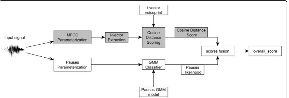 Fig. 1 Verification process in pauses—MFCC biometric speaker verification evaluation system