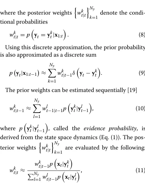 Table 1 summarizes the main stages of sequentialBayesian estimation using GB approximation.