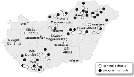 Figure 2.1 ‒ Geographical location of the program and control schools