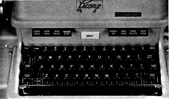 Figure  3.  Flexowrite r  Keyboard 
