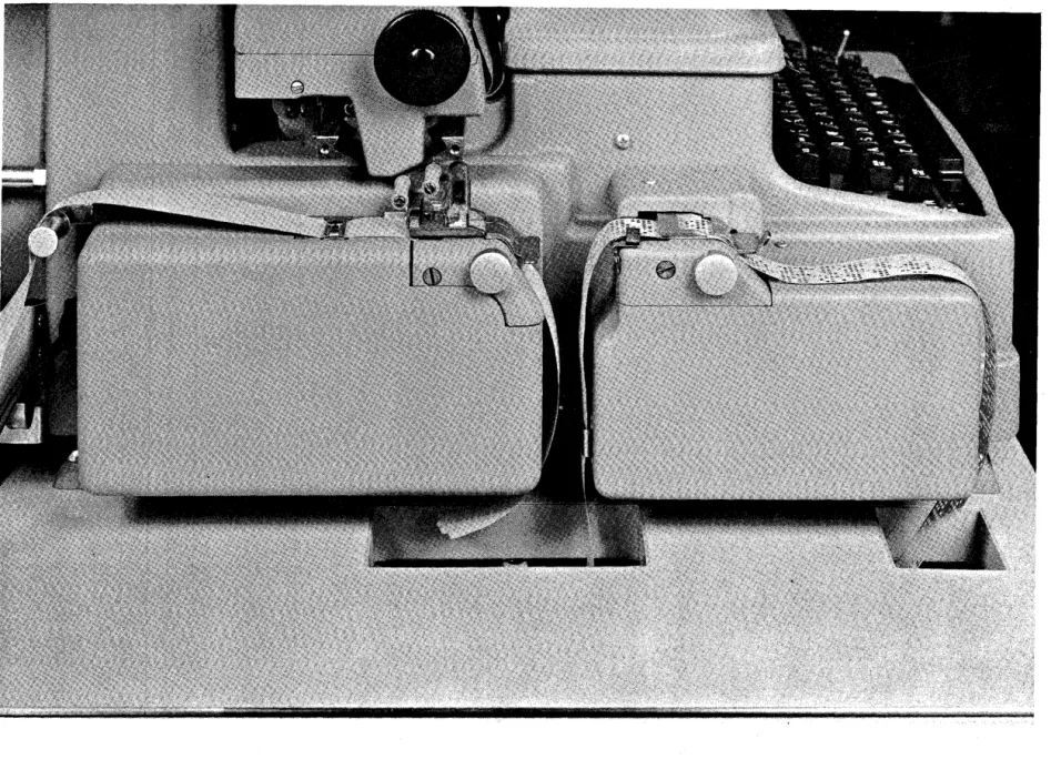 Figure  4.  Flexowriter  Tape  Punch  and  Tape  Reader 
