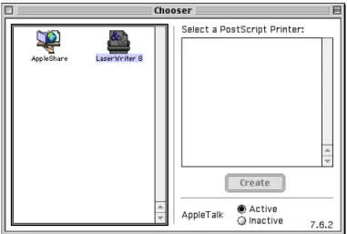 Figure 1: The network browser from classic Apple systems