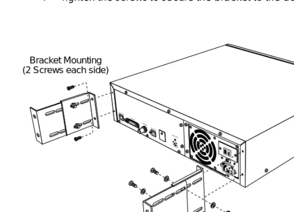 Figure 2-3. Attaching the Mounting Bracket to the Remote Annex 6300