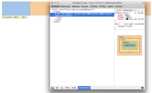 Figure 1.3 The developer tools in Chrome places the JavaScript console on the rightmost tab labeled 