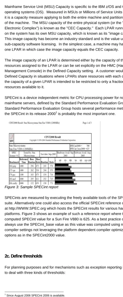 Figure 3: Sample SPECint report 