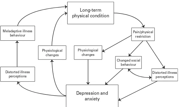Fig. 1. Putative links between long-term physical conditions and mental state.