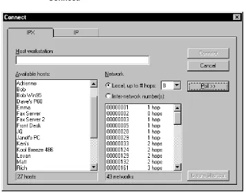 Figure 2-3: Connecting to a host PC using IPX