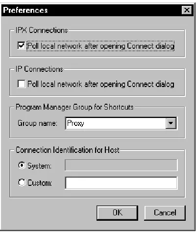 Figure 3-2: The Preferences dialog