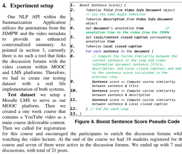 Table 1. 2 by 2 Sentence Contingence Table  In Summary  Not In Summary  In Summary   True Positive 