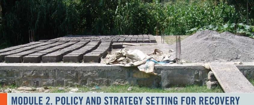 Figure 2.1 provides a flowchart of the different processes to be followed for recovery planning