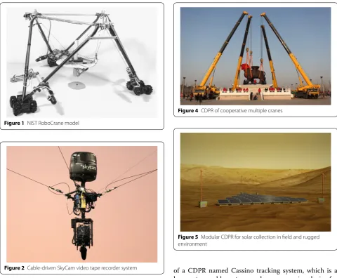 Figure 5 Modular CDPR for solar collection in field and rugged environment