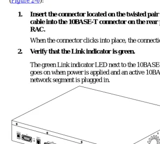 Figure 2-6. Connecting Twisted Pair Ethernet Cable
