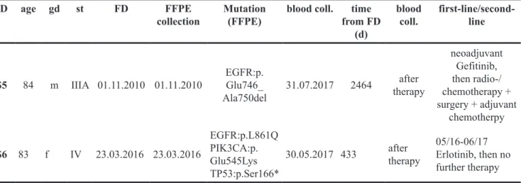 Figure 1: Workflow overview.  From all lung cancer patients, blood was collected on the same day to ensure comparability of the results