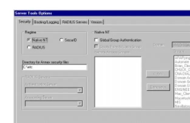 Figure 2-1. The Server Tools Options Dialog Box
