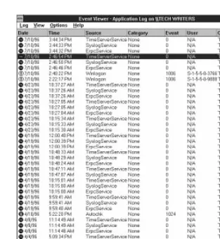 Figure 2-2. Event Viewer