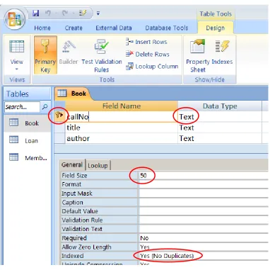 Figure 1.14   Table Design View 