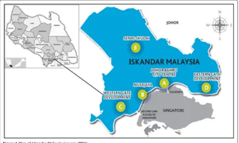 Figure 1 Map of Iskandar Malaysia (source: IRDA).