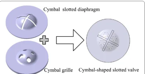 Figure 1 Structure of cymbal‑shaped slotted valve