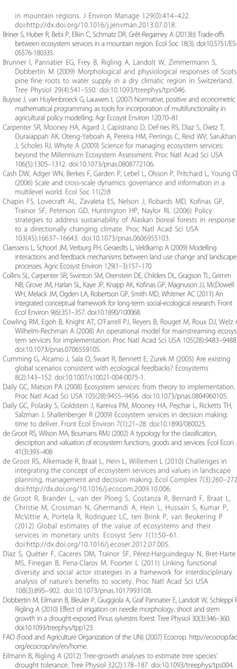 table and extended explanations of price and cost assumptions in
