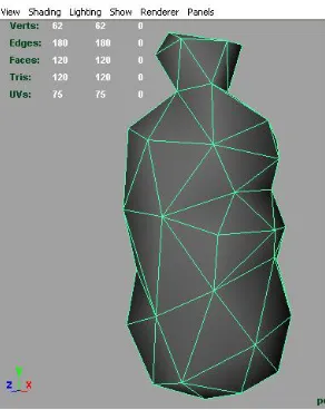 Fig 4.4.4 Model with no of polygons 120 