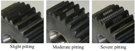 Figure 1 Man-made tooth pitting on gears [8]