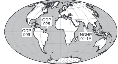 Figure 1 | Map showing site locations.