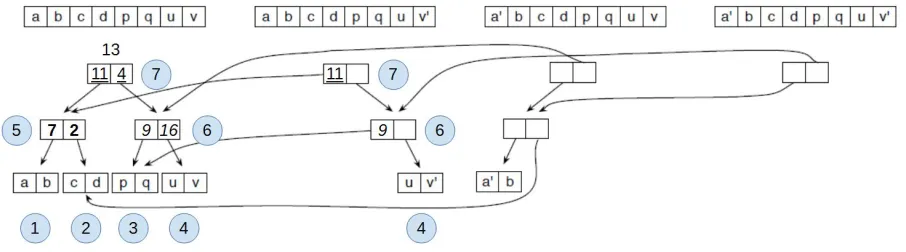 Figure 3.4: tree compression (adapted, from [​19​]) 