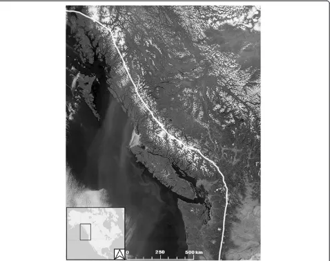 Figure 1 Northwest Coast of North America (image adapted from NASA/Earth Observatory: http://visibleearth.nasa.gov/view.php?id=1667)