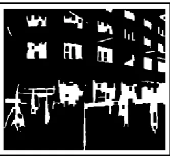 Figure 2.2: Binary image of a building to detect windows (Source: Ali et al., 2008) 