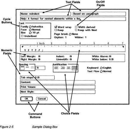 Figure 2-5 Sample Dialog Box 